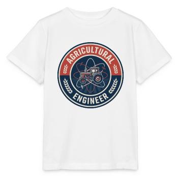 Veteranen-Agraringenieur-Traktorenabzeichen - Stanley/Stella Kinder T-Shirt MINI CREATOR  - Weiß - Vorne - Maike (125cm)
