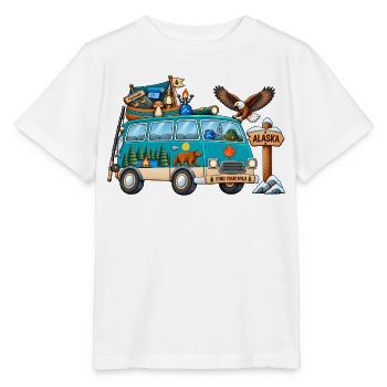 Alaska Camper Wohnmobil - Stanley/Stella Kinder T-Shirt MINI CREATOR  - Weiß - Vorne - Maike (125cm)