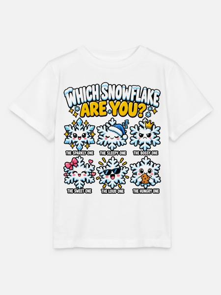 Welche Schneeflocke Bist Du - Stanley/Stella Kinder T-Shirt MINI CREATOR  - Weiß