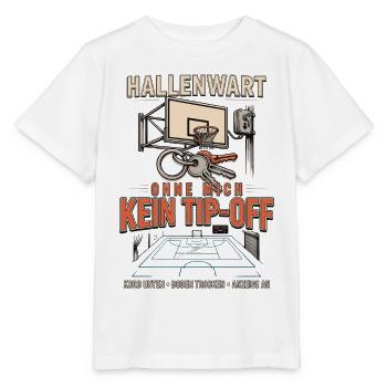 Hallenwart Ohne mich kein Tip-Off - Stanley/Stella Kinder T-Shirt MINI CREATOR  - Weiß - Vorne - Maike (125cm)