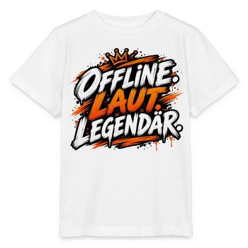 Offline. Laut. Legendär. - Stanley/Stella Kinder T-Shirt MINI CREATOR  - Weiß - Vorne - Maike (125cm)