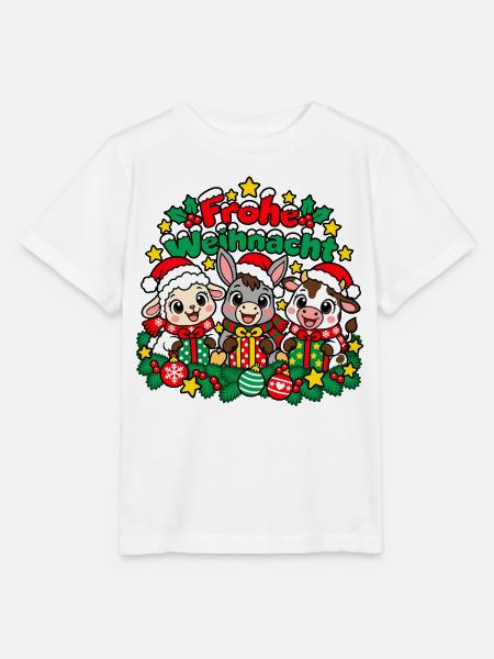 Bauernhof Weihnachten - Stanley/Stella Kinder T-Shirt MINI CREATOR - Weiß