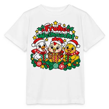 Gans Huhn Ente - Stanley/Stella Kinder T-Shirt MINI CREATOR  - Weiß - Vorne - Maike (125cm)