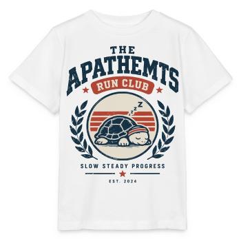 Apathetics Run Club Schlafende Schildkröte - Stanley/Stella Kinder T-Shirt MINI CREATOR  - Weiß - Vorne - Maike (125cm)