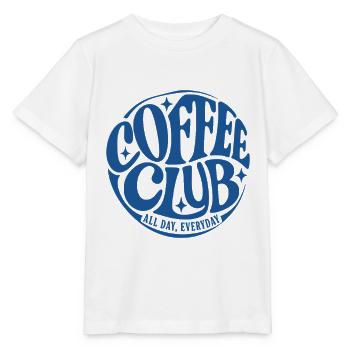 Coffee Club - Stanley/Stella Kinder T-Shirt MINI CREATOR  - Weiß - Vorne - Maike (125cm)