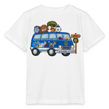 Griechenland Camper Wohnmobil - Stanley/Stella Kinder T-Shirt MINI CREATOR  - Weiß - Vorne - Maike (125cm)