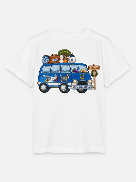 Griechenland Camper Wohnmobil - Stanley/Stella Kinder T-Shirt MINI CREATOR - Weiß