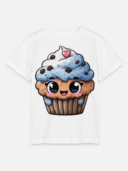 Kawaii Cupcake Herzglück - Stanley/Stella Kinder T-Shirt MINI CREATOR - Weiß