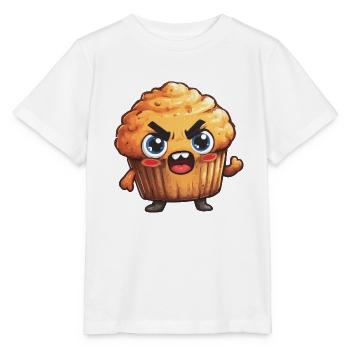 Wütender Muffin Held - Stanley/Stella Kinder T-Shirt MINI CREATOR  - Weiß - Vorne - Maike (125cm)