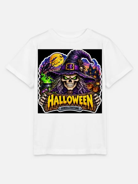 SkullCostume – Halloween-Ausgabe: Die Hexe - Stanley/Stella Kinder T-Shirt MINI CREATOR - Weiß