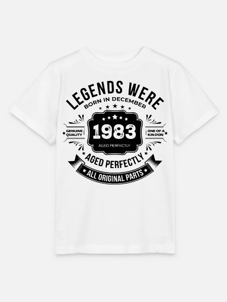 Dezember 1983 - Stanley/Stella Kinder T-Shirt MINI CREATOR - Weiß