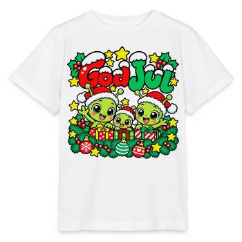 Frohe Weihnachten Aliens - Stanley/Stella Kinder T-Shirt MINI CREATOR  - Weiß - Vorne - Maike (125cm)