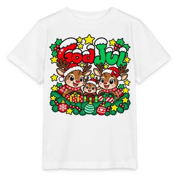 Frohe Weihnachten Rentierfamilie - Stanley/Stella Kinder T-Shirt MINI CREATOR  - Weiß - Vorne - Maike (125cm)