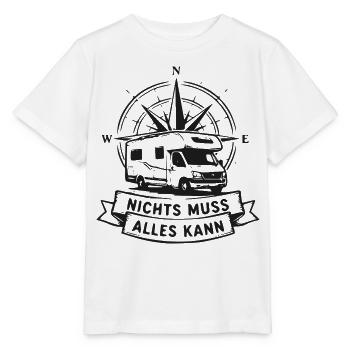 Nichts muss, alles kann Camper - Stanley/Stella Kinder T-Shirt MINI CREATOR  - Weiß - Vorne - Maike (125cm)