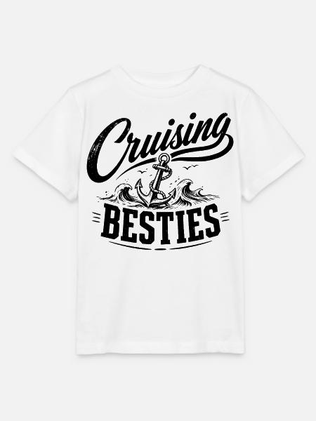 Cruising Besties - Stanley/Stella Kinder T-Shirt MINI CREATOR  - Weiß
