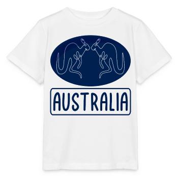 Australia Kangaroo - Stanley/Stella Kinder T-Shirt MINI CREATOR  - Weiß - Vorne - Maike (125cm)