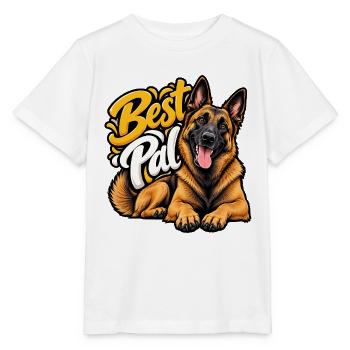 Belgischer Schäferhund - Stanley/Stella Kinder T-Shirt MINI CREATOR  - Weiß - Vorne - Maike (125cm)