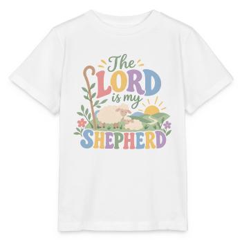 Der Herr ist mein Hirte - Stanley/Stella Kinder T-Shirt MINI CREATOR  - Weiß - Vorne - Maike (125cm)