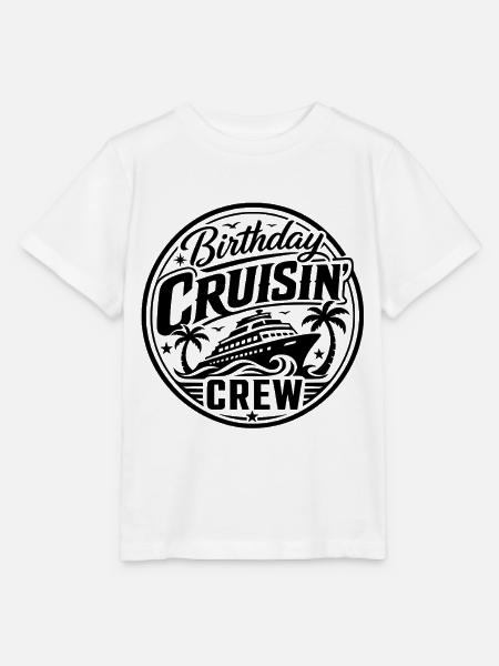 Birthday Cruisin Crew - Stanley/Stella Kinder T-Shirt MINI CREATOR - Weiß