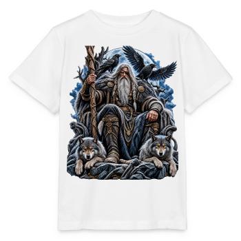 Odin – Allvater der nordischen Mythologie - Stanley/Stella Kinder T-Shirt MINI CREATOR  - Weiß - Vorne - Maike (125cm)