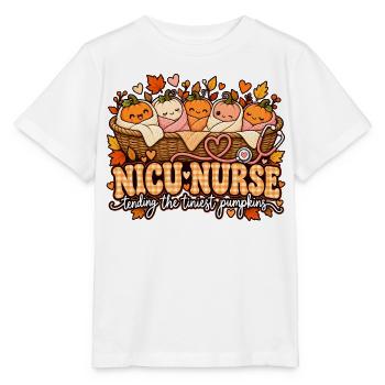 NICU-Nurse: Die kleinsten Kürbchen - Stanley/Stella Kinder T-Shirt MINI CREATOR  - Weiß - Vorne - Maike (125cm)