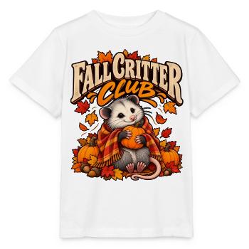 Fall Crawler Club Kürbisfreund - Stanley/Stella Kinder T-Shirt MINI CREATOR  - Weiß - Vorne - Maike (125cm)