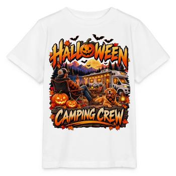 Halloween Camping Crew Motiv - Stanley/Stella Kinder T-Shirt MINI CREATOR  - Weiß - Vorne - Maike (125cm)