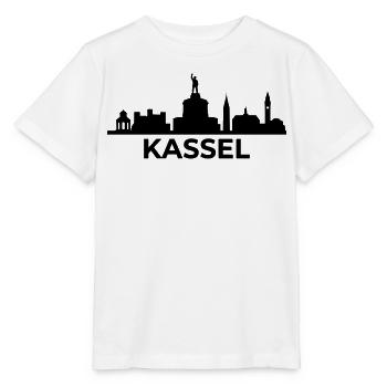 Kassel Wahrzeichen Silhouette skyline - Stanley/Stella Kinder T-Shirt MINI CREATOR  - Weiß - Vorne - Maike (125cm)