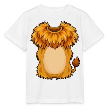 Kuschelige Löwenmähne Plüschheld - Stanley/Stella Kinder T-Shirt MINI CREATOR  - Weiß - Vorne - Maike (125cm)