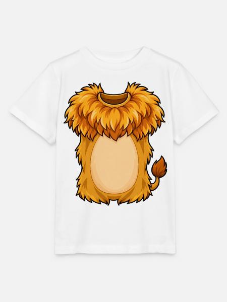 Kuschelige Löwenmähne Plüschheld - Stanley/Stella Kinder T-Shirt MINI CREATOR - Weiß