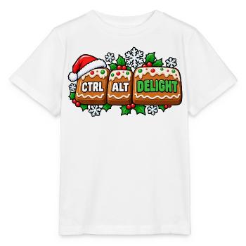 Ctrl Alt Delight Weihnachtsdesign - Stanley/Stella Kinder T-Shirt MINI CREATOR  - Weiß - Vorne - Maike (125cm)