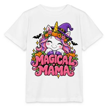 Magische Mama Einhornzauber - Stanley/Stella Kinder T-Shirt MINI CREATOR  - Weiß - Vorne - Maike (125cm)