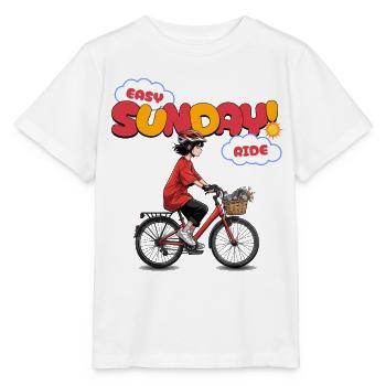 Easy Sunday Ride Fahrrad Anime Mädchen Geschenk - Stanley/Stella Kinder T-Shirt MINI CREATOR  - Weiß - Vorne - Maike (125cm)
