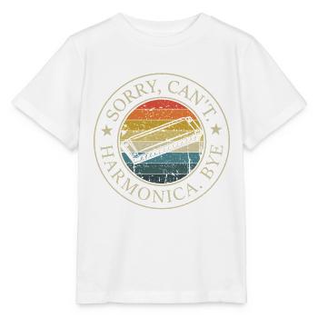 Sorry. Kann nicht. Habe Mundharmonika Unterricht - Stanley/Stella Kinder T-Shirt MINI CREATOR  - Weiß - Vorne - Maike (125cm)
