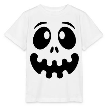 Halloween Geistergesicht - Lustiges Kostüm - Stanley/Stella Kinder T-Shirt MINI CREATOR  - Weiß - Vorne - Maike (125cm)