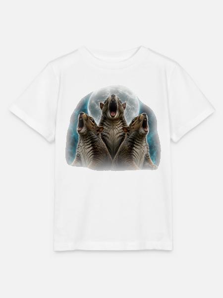 Heulende Eichhörnchen - Stanley/Stella Kinder T-Shirt MINI CREATOR  - Weiß