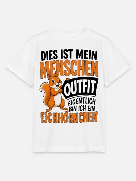 Eigentlich Bin Ich Ein Eichhörnchen - Stanley/Stella Kinder T-Shirt MINI CREATOR - Weiß