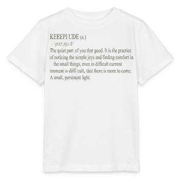 Stille Freude Typo-Definition - Stanley/Stella Kinder T-Shirt MINI CREATOR  - Weiß - Vorne - Maike (125cm)