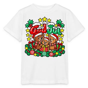 Fröhliche Weihnachten, liebe Bärenfamilie! - Stanley/Stella Kinder T-Shirt MINI CREATOR  - Weiß - Vorne - Maike (125cm)