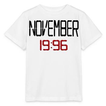 30. Geburtstag, November 1996 - Stanley/Stella Kinder T-Shirt MINI CREATOR  - Weiß - Vorne - Maike (125cm)