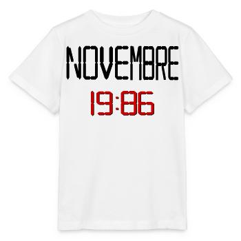 Geburtstag, November 1986 Französisch - Stanley/Stella Kinder T-Shirt MINI CREATOR  - Weiß - Vorne - Maike (125cm)