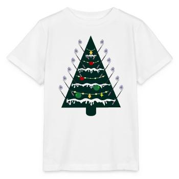 Weihnachtsbaum, Golfen Golfschläger - Stanley/Stella Kinder T-Shirt MINI CREATOR  - Weiß - Vorne - Maike (125cm)