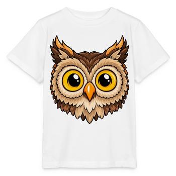 Eulenaugen PopArt Flair - Stanley/Stella Kinder T-Shirt MINI CREATOR  - Weiß - Vorne - Maike (125cm)