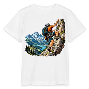 Kletter Abenteuer für Bergsteiger - Stanley/Stella Kinder T-Shirt MINI CREATOR  - Weiß - Vorne - Maike (125cm)