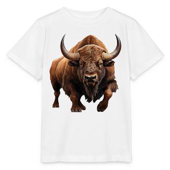 Auerochse - Stanley/Stella Kinder T-Shirt MINI CREATOR  - Weiß - Vorne - Maike (125cm)
