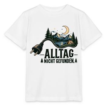 Alltag Nicht Gefunden – Nachtcamping - Stanley/Stella Kinder T-Shirt MINI CREATOR  - Weiß - Vorne - Maike (125cm)