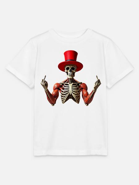 Skelett Halloween - Stanley/Stella Kinder T-Shirt MINI CREATOR - Weiß