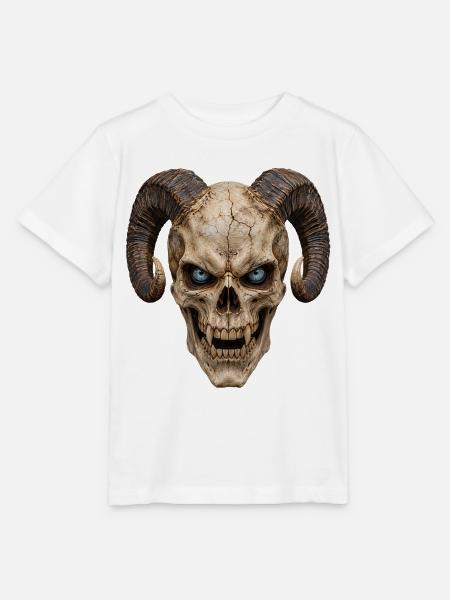 Totenkopf Halloween - Stanley/Stella Kinder T-Shirt MINI CREATOR - Weiß