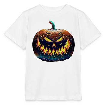 Halloween-Kuerbis - Stanley/Stella Kinder T-Shirt MINI CREATOR  - Weiß - Vorne - Maike (125cm)