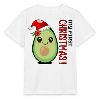 Mein erstes Weihnachten, Avocado Baby - Stanley/Stella Kinder T-Shirt MINI CREATOR  - Weiß - Vorne - Maike (125cm)